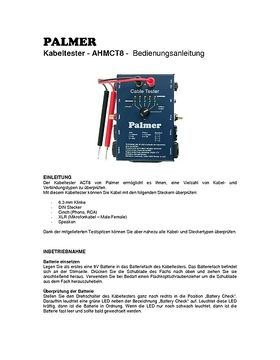 Palmer AHMCTXL V2 kabeltester kopen? | Cuijk