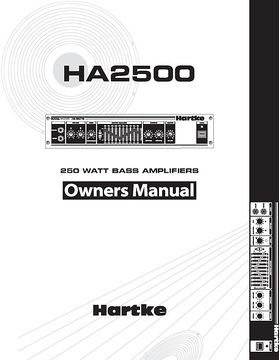 Hartke Ha3500 Service Manual