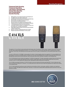 AKG C414 XLS Stereo Set – Thomann UK