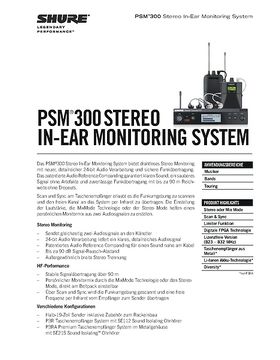 Shure P3T PSM 300 K3E – Musikhaus Thomann