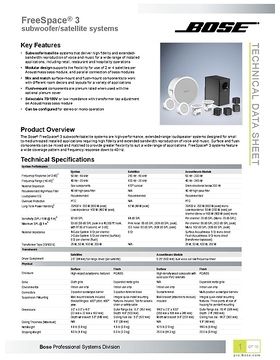 bose freespace 3s satellites w