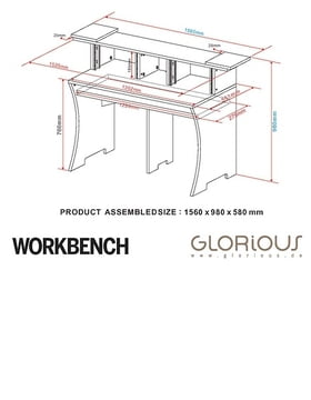 Glorious Workbench White Thomann Uk