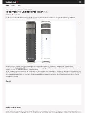 rode podcaster vs procaster