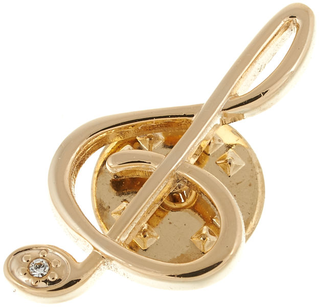 Art of Music Pin Pin Treble Clef w/ Stone