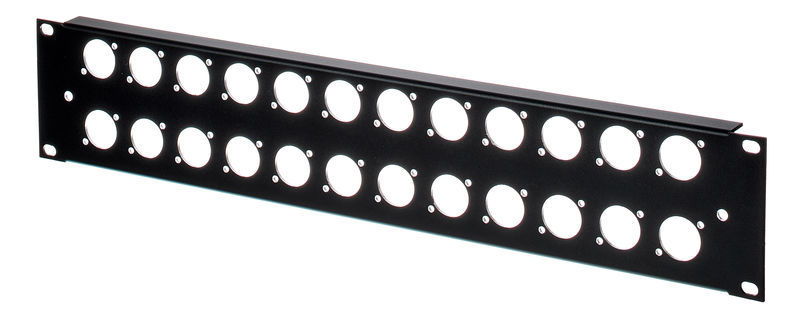 Thon Rack Panel 2U 24XLR 90°