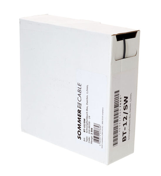 Sommer Cable Shrinktube Box 1,2mm black