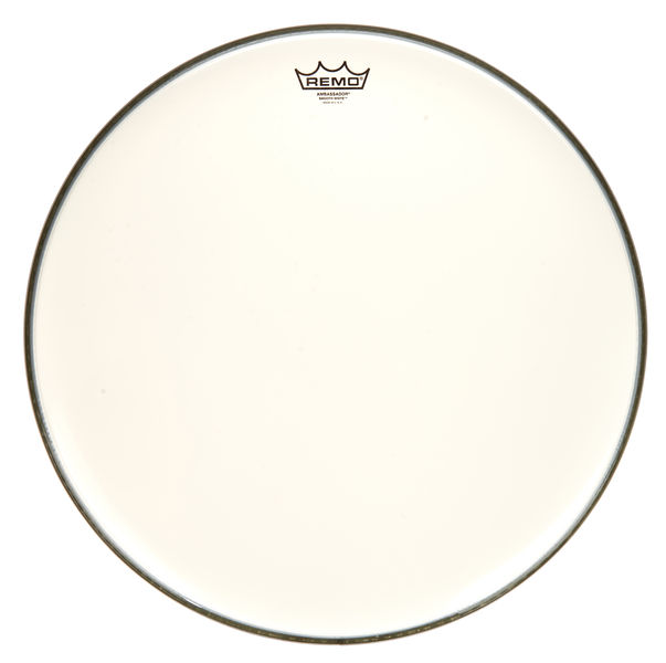 Remo 20" Ambassador White Smooth