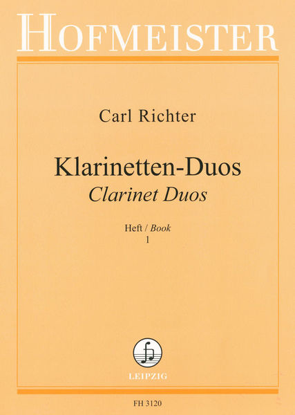 Friedrich Hofmeister Verlag Richter Clarinet Duos 1