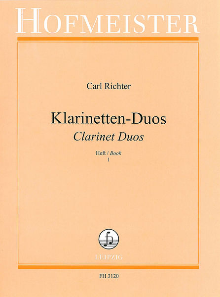 Hofmeister Verlag Richter Clarinet Duos 1