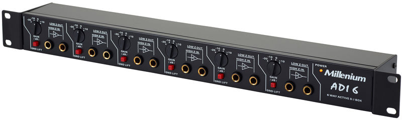 Millenium ADI 6 Aktiv 6-way DI Box