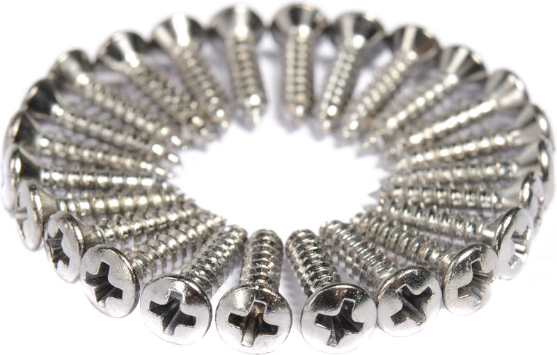 Fender Pickguard Screws Chrome
