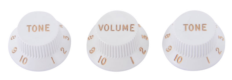 Fender Volume & Tone Knobs Set White