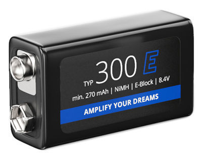 Fischer Amps 9V NIMH Accu - 300mAh