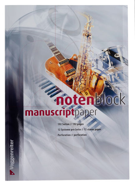 Voggenreiter Notenblock Music Paper A4