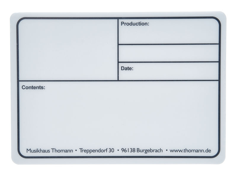Stairville Tourlabel 177x127mm White