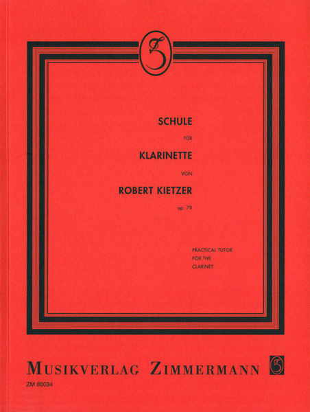 Zimmermann Verlag Kietzer Schule Für Klarinette