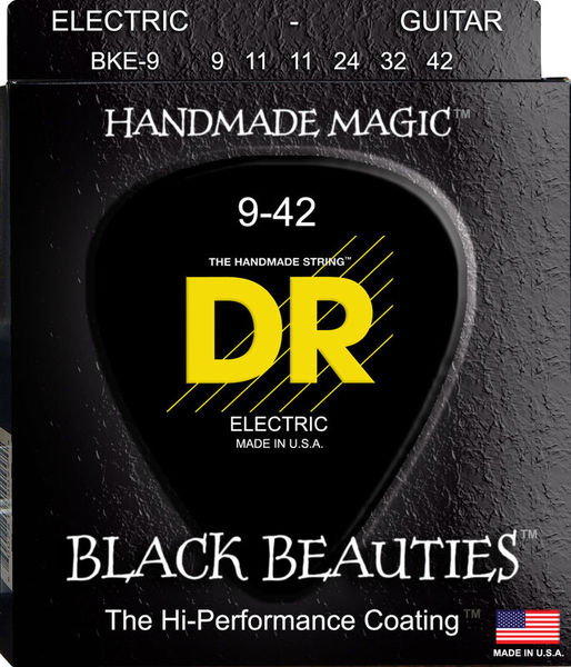 DR Strings Black Beauties BKE- 9