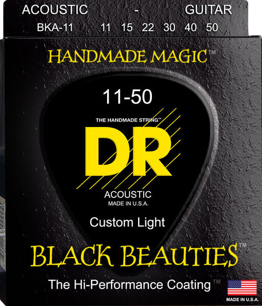 DR Strings Black Beauties BKA- 11