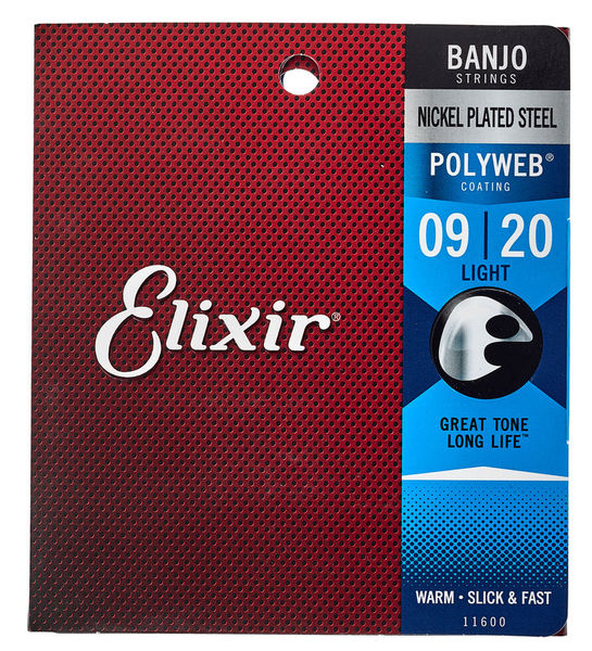 Elixir Polyweb Banjo Light 009/009