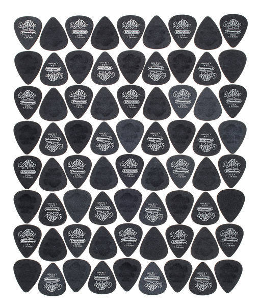 Dunlop Tortex Black Silver 1,14 72pck