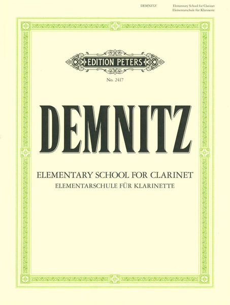 Edition Peters Elementarschule für Klarinette