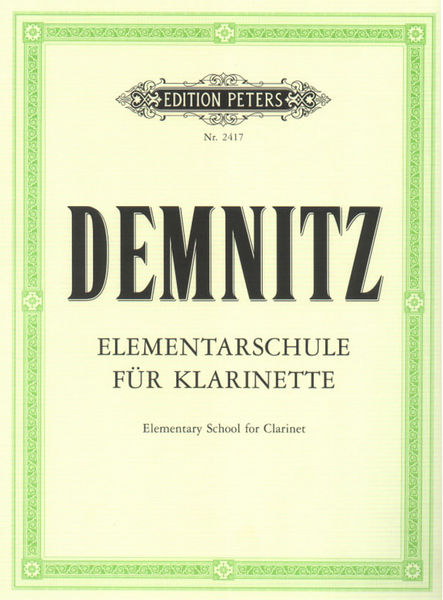 Edition Peters Elementarschule für Klarinette