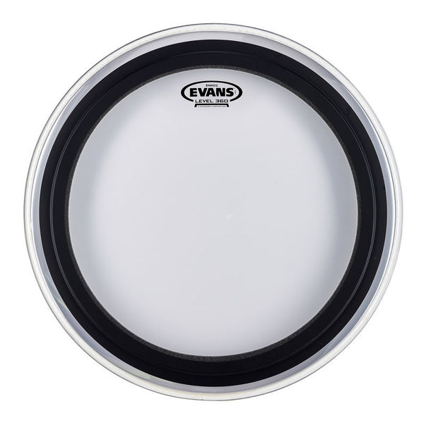 evans emad2 clear bass drum head