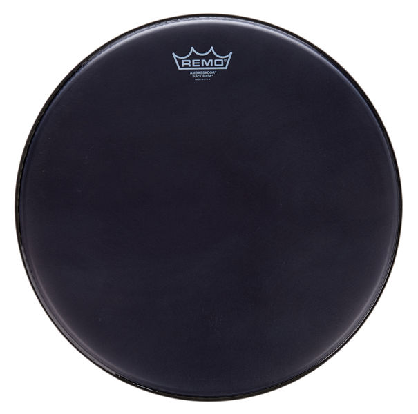 Remo 16" Ambassador Black Suede