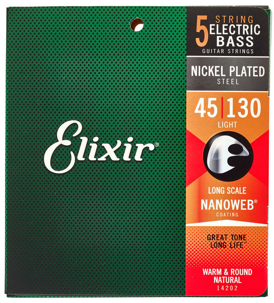 Elixir 14202 Nanoweb 5-String Light
