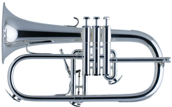 Schilke Bb- Flugelhorn silver plated