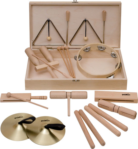 Goldon Percussion Set 5 in Wood Box