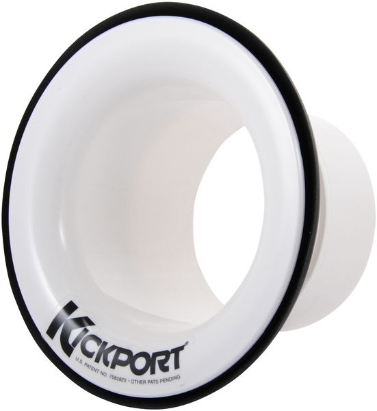 Kick Port Bass Drum Insert Booster White