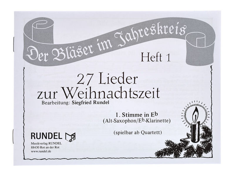 Musikverlag Rundel 27 Lieder Weihnacht 1 Eb