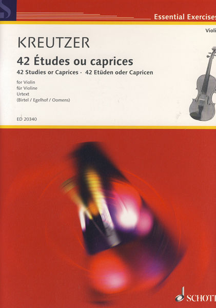 Schott Kreutzer 42 Etudes Violin