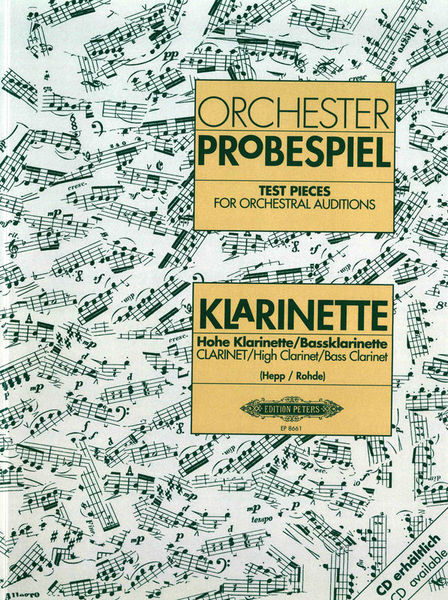 Edition Peters Orchester Probe Klarinette