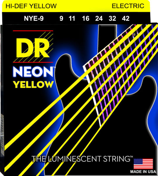 DR Strings DR NEON Hi-Def Yellow - NYE- 9
