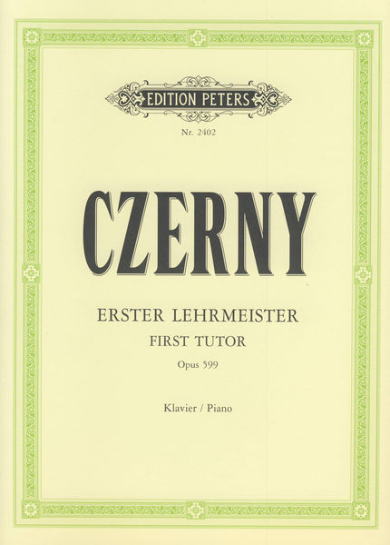 Edition Peters Czerny Erster Lehrmeister