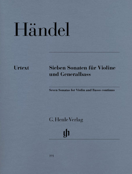 Henle Verlag Händel Sieben Sonaten Violin