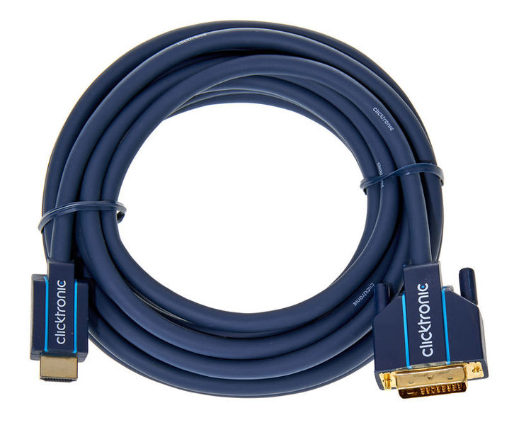 Clicktronic HDMI - DVI Casual Cable 5m