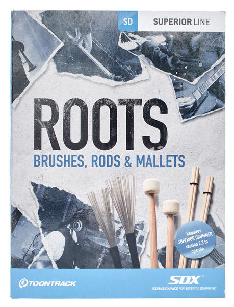 Toontrack SDX Roots-Brushes, Rods & Mal.