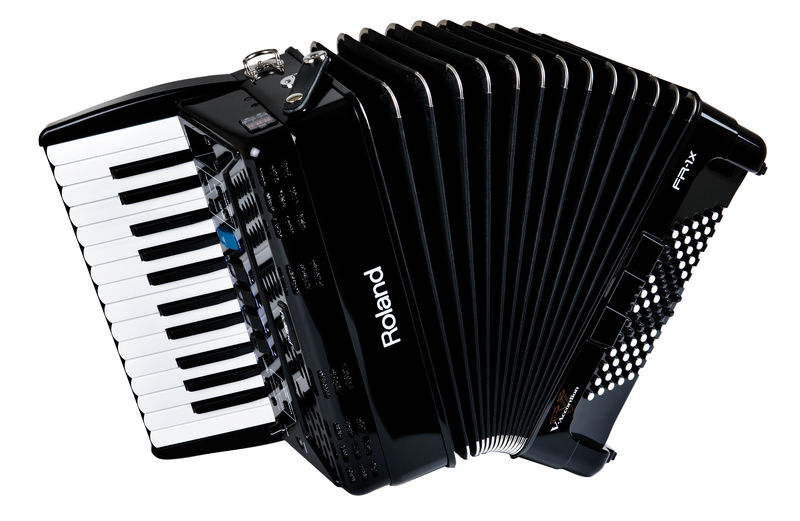 3. Roland FR-1X Premium V-Accordion Lite with 26 Piano Keys and Speakers, Black