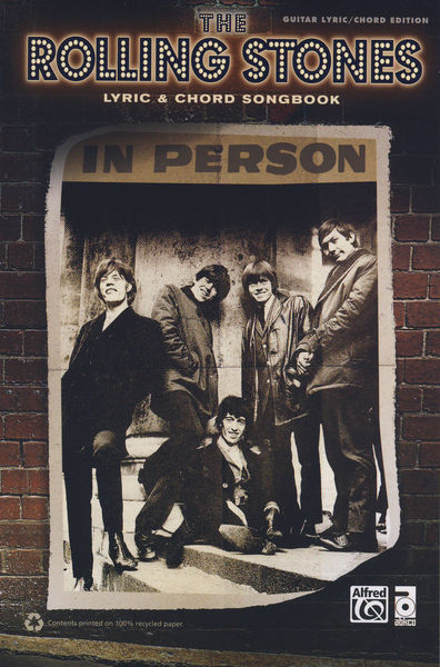 Alfred Music Publishing Rolling Stones Chord Songbook