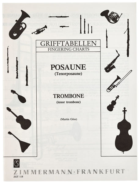 Zimmermann Verlag Fingering Chart Trombone