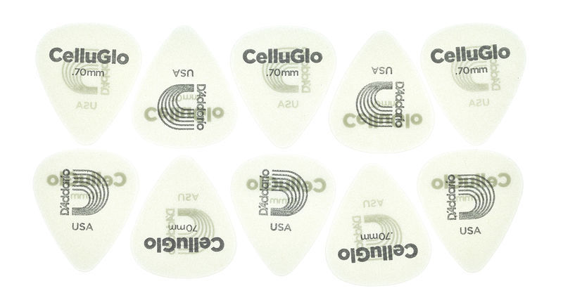 Daddario 1CCG4-10 Cellu-Glo Picks Med.