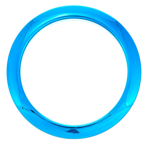 Bass Drum O's 4" Blue Chrome round HCB4