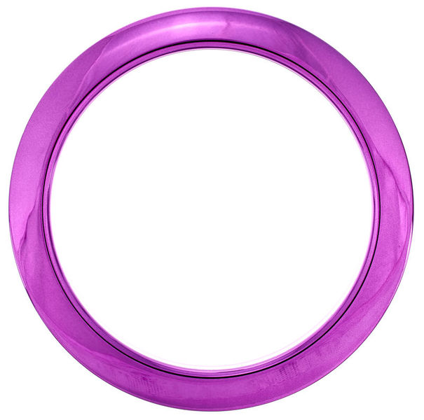 Bass Drum O's 4" Purple Chrome round HCP4