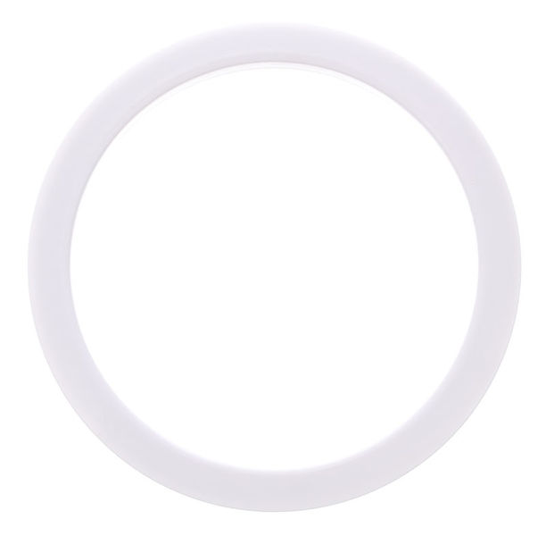 Bass Drum O's 5" White round HW5