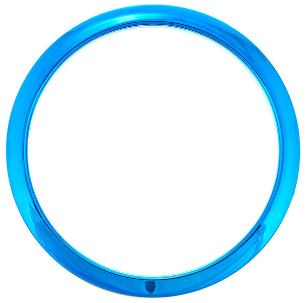 Bass Drum O's 6" Blue Chrome round HCB6