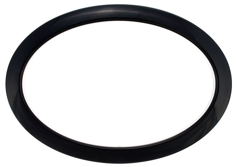 Bass Drum O's 6" Black Oval HOBL6