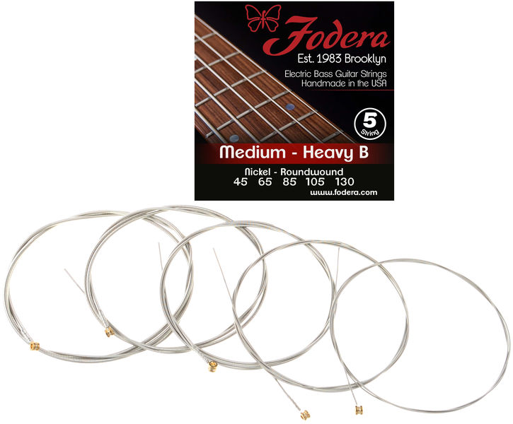 Fodera 5-String Set Medium-Heavy B NI